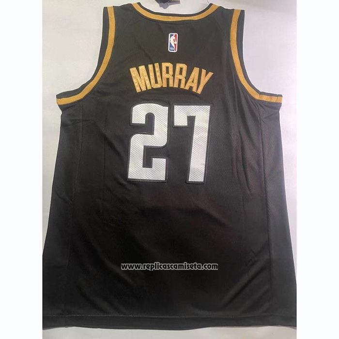 Camiseta Denver Nuggets Jamal Murray #27 Ciudad 2023 NBA Finals Negro